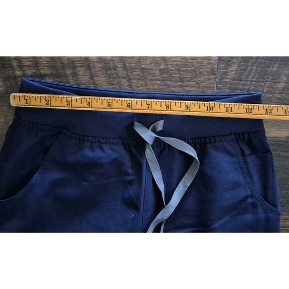 Figs Yola With Yoga Waistband Skinny Women's Scrub Pants XXS Navy - Picture 8 of 9